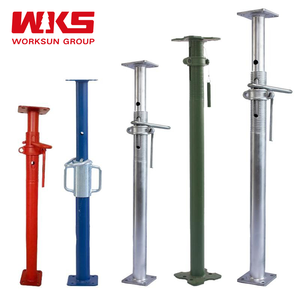 Puntal de Acero Ajustable para Andamios de Construcción, Puntal Acrow Ajustable Galvanizado para Soporte de Placa de Apuntalamiento - Product Image 1