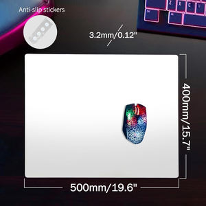 Tappetino per Mouse da Gaming in Vetro Ultra Liscio e Resistente all'Acqua con Dimensioni e Colori Personalizzabili Disponibile - Product Image 2