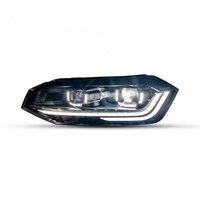 Phare LED de haute qualité pour Volkswagen POLO 2019-2022 Blanc 6000K ABS Matériel 55W Lampe avant