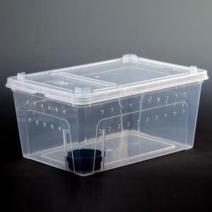 Boîte d'élevage de reptiles Rectangle écologique Durable en plastique à haute transparence pour lézards geckos serpents tortues - Product Image 4