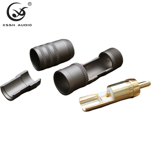 Connecteur <span class=keywords><strong>RCA</strong></span> mâle plaqué or 12 mm de diamètre extérieur en laiton XSSH YIVO pour câble audio-vidéo HIFI DIY et amplificateur de signal audio de grande puissance - Product Image 4