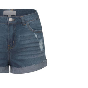 Short en jean taille haute, coupe skinny, nouveau modèle, pour femme, short en jean personnalisé pour l'été, au meilleur prix - Product Image 5
