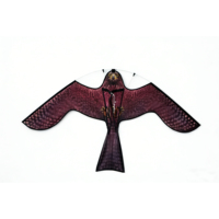 Cerf-volant hibou volant avec poteau de dissuasion d'oiseaux, logo personnalisable pour le contrôle des nuisibles et la dissuasion des oiseaux