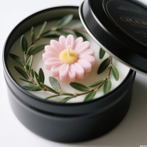 เทียนหอมขนมดอกเดซี่ทำด้วยมือเป็นมิตรกับสิ่งแวดล้อมเทียนถั่วเหลืองไม่ซ้ำใครน่ารักสำหรับใส่คัพ<span class=keywords><strong>เค้ก</strong></span> - Product Image 2