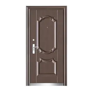 Factory Custom Multi-style Wrought Iron Entry Single Door Design