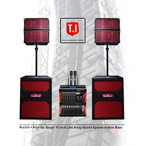 China manufacture powered dj sound system single 10 inch passive line array speaker two way audio