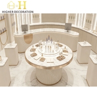 Vitrine de présentation de parfums de luxe de style français, présentoir de parfums en verre, présentoirs de parfums