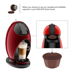 <span class=keywords><strong>Capsule</strong></span> de café réutilisable pour machine à café, filtre à café pour <span class=keywords><strong>Nescafé</strong></span>, pour I Cafilas avec cuillère à café, capsules rechargeables <span class=keywords><strong>Dolce</strong></span> <span class=keywords><strong>Gusto</strong></span> - Product Image 2
