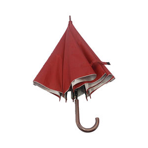 Parapluie droit de 23 pouces avec revêtement argenté 8K, protection UV, coupe-vent, logo personnalisé, cadeaux promotionnels d'entreprise, haute qualité - Product Image 4