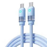 Câbles de données Type-C vers C extra longs de 1 m, conducteur en cuivre pur, tressage en nylon, charge rapide 3A, transfert de données haute vitesse – Offre Spéciale