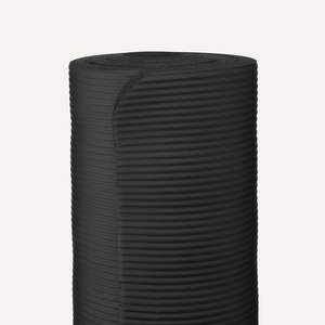 Tapis de yoga noir en matériau de fitness antidérapant et écologique avec sangle de transport - Product Image 2