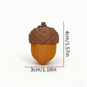 Jouet anti-stress 3D imprimé en forme de gland, modèle SDM29, ornement de bureau et de maison, pendentif et porte-clés, cadeau pour adulte - Product Image 2