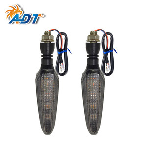 ไฟเลี้ยว LED สำหรับมอเตอร์ไซค์ ADT Smoke Lens 12 โวลต์ แบบสากล สีขาว/เหลืองอำพัน ไฟวิ่งกลางวัน ไฟเลี้ยวสองสี - Product Image 4