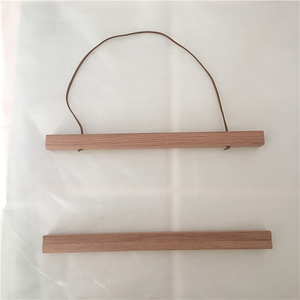 Mộc mạc bằng gỗ Áp phích khung đường sắt từ gỗ khung vải móc Áo Gỗ Sồi khung từ - Product Image 3