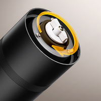 Moulin à café électrique portable mini, modèle populaire rechargeable avec port Type-C, moulin manuel en acier inoxydable, capacité 25g