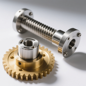 Customized CNC Machining High Quality CNC Brass Steel <b>Worm</b> <b>Gear</b> Pinion <b>Gear</b> - Product Image 1