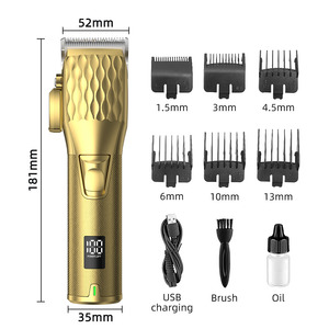 Tondeuse à cheveux professionnelle haut de gamme pour hommes, avec corps en métal coloré, nouvelle tondeuse à cheveux, affichage numérique LED - Product Image 5