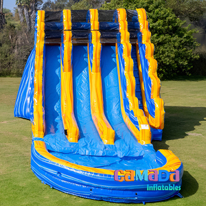 Tobogán Acuático Inflable Comercial para Adultos, Castillo Inflable con Piscina, Tobogán Acuático Inflable de <span class=keywords><strong>Tres</strong></span> Carriles - Product Image 4