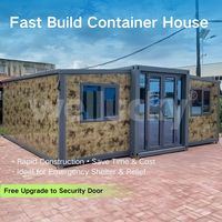 Maison préfabriquée modulaire en conteneur, solution d'hébergement temporaire d'urgence pour les secours en cas de guerre et la reconstruction