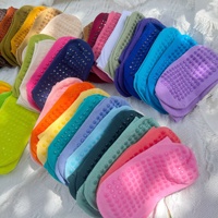 Hoge Kwaliteit Mid-Length Katoenen Yoga Sokken Voor Jeugd Antislip Logo Patroon Voor Pilates Dance Aerobics Zomersporten