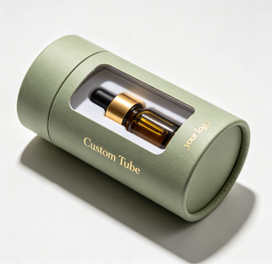 Custom Printed Biodegradable Reusable Round Paper Tube Cosmetic Bottle Packaging, High-End Kraft Cylinder Container for Skincare - Product Image 6