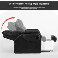 Fauteuil de salon de manucure électrique en cuir PU, design moderne et simple, pour salon commercial, soins capillaires, bain de pieds, massage ML-03