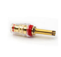 Connecteur de borne de haut-parleur plaqué rhodium pour prise banane 4mm