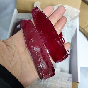 Toptan Kilo fiyat kaliteli kaba kırmızı korindon kesilmemiş 5 # yakut taş yapımı için hammadde - Product Image 4