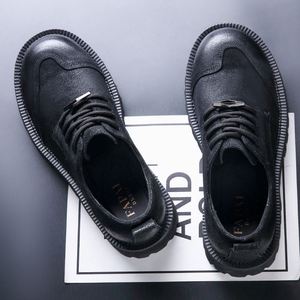 Zapatos Personalizados de Alta Gama en Cuero Genuino, Estilo Casual de Negocios, de Ala Ancha, Versátiles, Impermeables para Otoño - Product Image 4