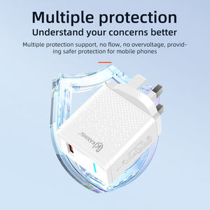 Charger <strong>UK</strong> Plug QC3.0 25W USB-A Fast Charger for iPhone Mobile Phone/tablet/PS3/<strong>PS4</strong> SCP With Type-C Cable Travel KAXINSI CH-259D - Product Image 4