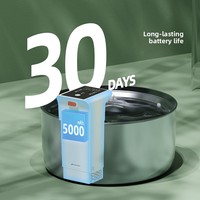 Fontaine à eau sans fil pour animaux de compagnie |   Abreuvoir automatique en acier inoxydable 304 de 7 L |   Capteur intelligent rechargeable 5000 mAh pour chats et chiens