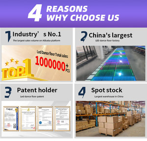 Pista de Baile LED Interactiva Innovadora, Color Rosa, 60x60cm, Plegable, Sin Espejo, Táctil por Presión, E27, IP68, DMX512, Profesional, Lista para Enviar - Product Image 3