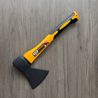 Hache Tomahawk en acier inoxydable avec manche en bois pour usage extérieur