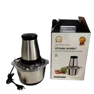 Picadora de Carne Multifuncional de Acero Inoxidable para Cocina, Ecológica y Sostenible, de 2L, para Alimentos de Bebé, Cebolla y Frutas - Product Image 6