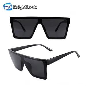 Kính mát thời trang hình chữ nhật kiểu mới, unisex, dành cho nam, thương hiệu cao cấp, thiết kế tùy chỉnh, màu đen - Product Image 2