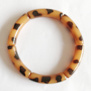<span class=keywords><strong>Bracelet</strong></span> élastique imprimé animal en tube de gelée tortue de 8 mm, sans métal, tendance - Product Image 6