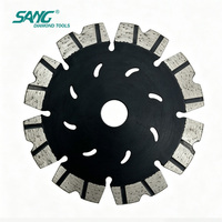 Lame diamantée SANG 115 mm (4,5 pouces) en forme de V, soudée au laser, pour découpe rapide à sec du béton, des briques et de la maçonnerie, pour meuleuse d'angle