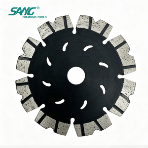 Lame diamantée SANG 115 mm (4,5 pouces) en forme de <span class=keywords><strong>V</strong></span>, soudée au laser, pour découpe rapide à sec du béton, des briques et de la maçonnerie, pour <span class=keywords><strong>meuleuse</strong></span> d'angle - Product Image 2