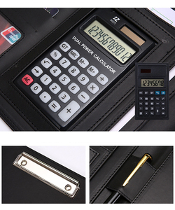 <strong>Custom</strong> Pasta Para Telefones Business Office Conference A4 Pu <strong>Leather</strong> Multi Function Pad Folio Portfolio <strong>Leather</strong> <strong>File</strong> <strong>Folders</strong> - Product Image 3