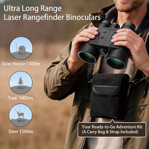 Jumelles télémètre laser HSGD 10X42 HD 2400M, étanches IP65, pour la chasse en extérieur et la mesure de distance au golf - Product Image 4
