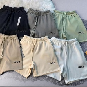 Pantalones cortos deportivos para hombre con estilo, superventas, Color sólido, con cordón, gimnasio, Fitn, entrenamiento, pantalones cortos informales de malla, 2025 - Product Image 1