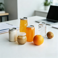 Bouteilles de boisson transparentes en PET de 500 ml, 700 ml, 1000 ml, 16 oz, 150 ml, conformes aux normes alimentaires, avec logo personnalisé en sérigraphie, bouchon à vis facile à ouvrir