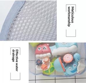 Sac de rangement en filet pour jouets de bain pour bébé, avec ventouses, en forme d'animaux de dessin animé, pour le rangement du sable et des jouets pour enfants - Product Image 4
