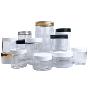 100ml 120m1000ml 1500ml 2000ml plastic jars for food Multipurpose Use PET Plastic Transparent Jar for Food Storage Container