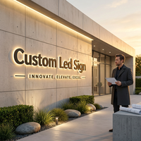 Letras Luminosas Tridimensionales Profesionales para Clínica Dental, Proyecto de Excelencia Arquitectónica Listo para Instalar