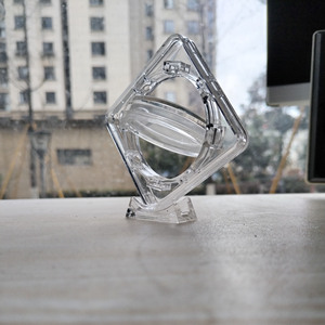 도매 회전 투명 플라스틱 동전 캡슐 케이스 동전 수집 보호 라운드 박스 40mm 동전 프레임 디스플레이 홀더 기념품 - Product Image 2