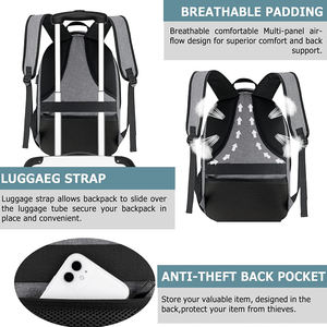 <span class=keywords><strong>Sac</strong></span> <span class=keywords><strong>à</strong></span> <span class=keywords><strong>dos</strong></span> <span class=keywords><strong>isotherme</strong></span> extra large pour déjeuner, <span class=keywords><strong>sac</strong></span> pour <span class=keywords><strong>ordinateur</strong></span> portable, <span class=keywords><strong>sac</strong></span> pour l'école universitaire <span class=keywords><strong>avec</strong></span> port USB pour hommes et femmes - Product Image 5