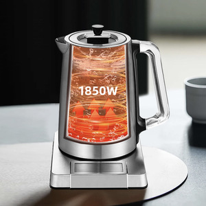 Queensense Electric <b>Kettle</b> Stainless Steel 1.7L <b>Temperature</b> <b>Control</b> Automatic Shut Off For Herbal Tea - Product Image 3