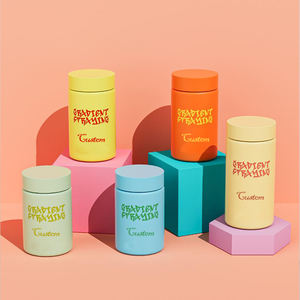 Bottiglia gommosa confezione resistente ai bambini PET barattolo di plastica spezie bottiglia di imballaggio bottiglia Soft Touch vitamine barattolo di conservazione - Product Image 1