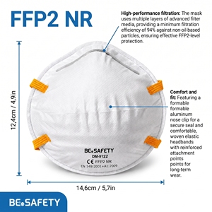 Mascarilla Respiratoria FFP2 NB-2834 al por Mayor, 4 Capas, Protección Contra el Polvo, Desechable, Filtro Antipolvo para la Prevención de Epidemias - Product Image 2